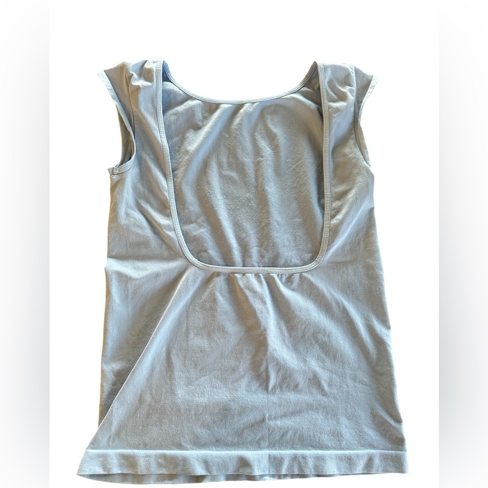 FP Movement by Free People Low Back Seamless Tee Size L/XLG Baby Blue NWOT - Picture 4 of 6